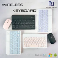 [CID] 10 inch Wireless Bluetooth Keyboard Lightweight Portable Colorful