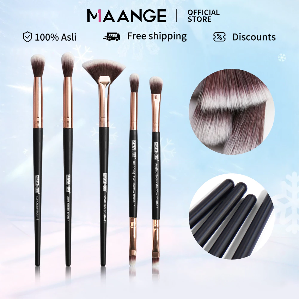 MAANGE Kuas Make Up Set Brush Eyeshadow Spons Kuas Alis Dan Bibir