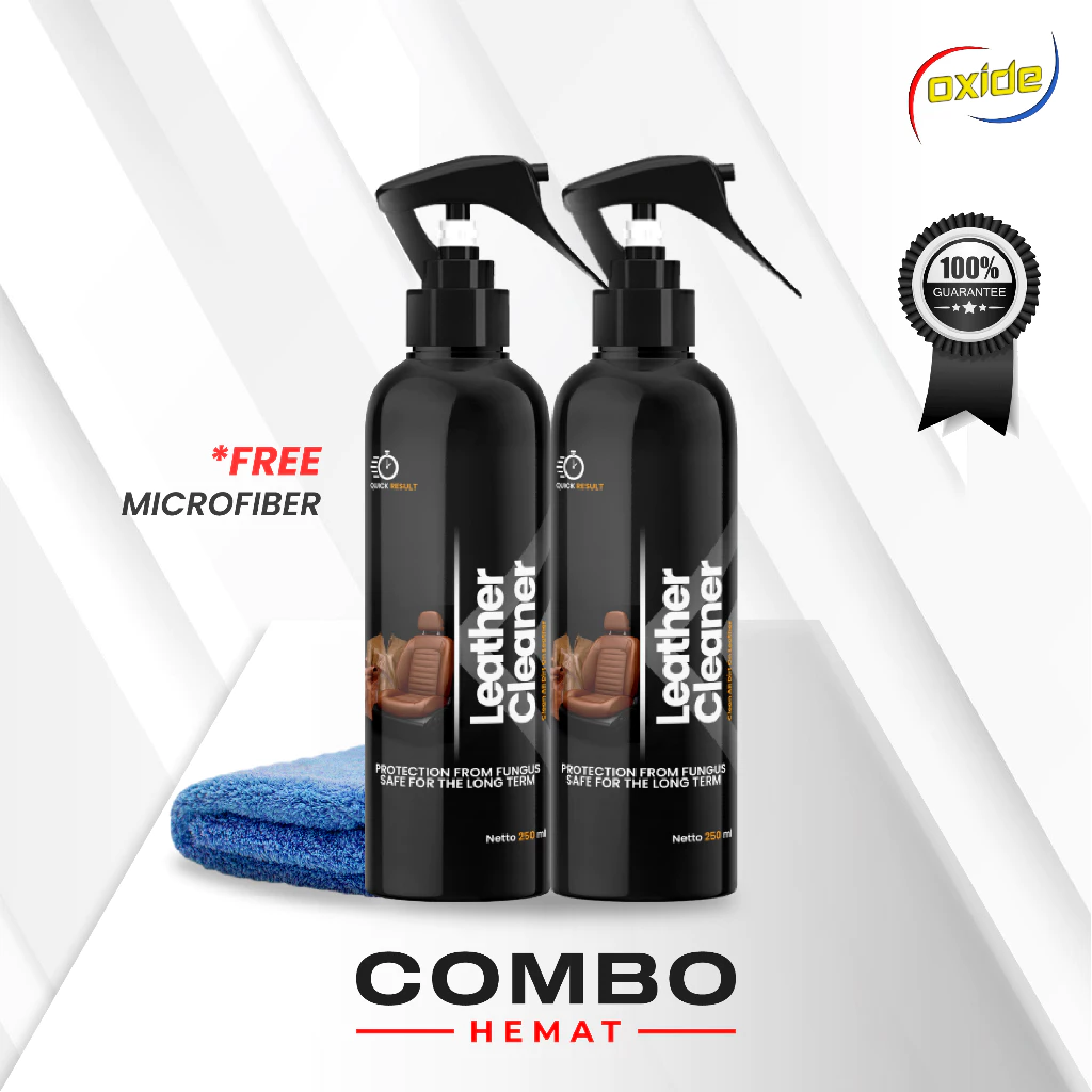 Oxide Leather Cleaner Pembersih Dan Perawatan Bahan Jenis Kulit 250 Ml Combo