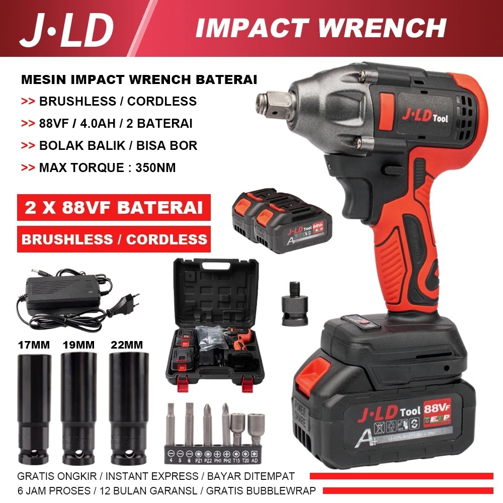 JLD Cordless Impact Wrench