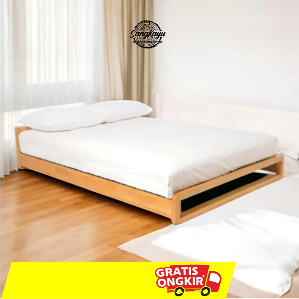 SangKayu Divan Kayu Minimalis Natural Walnut