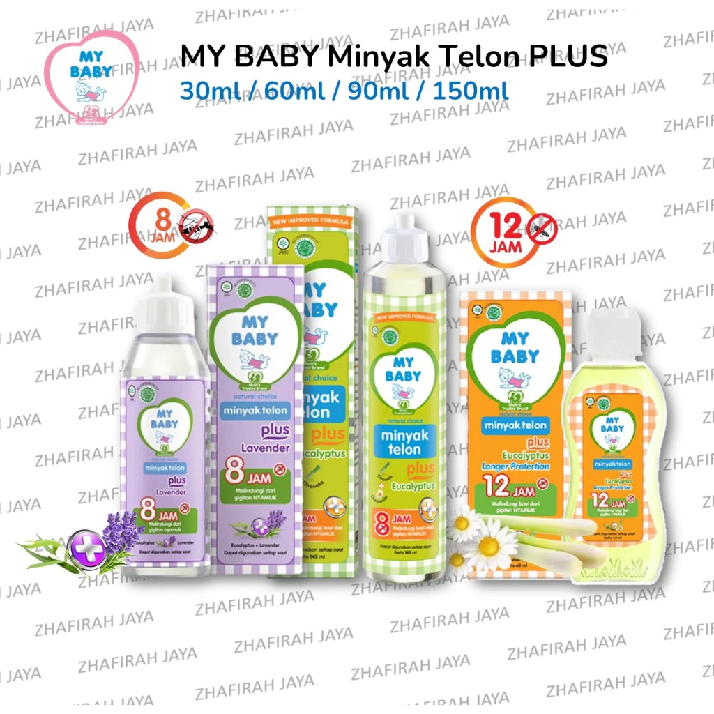 Minyak Telon My Baby 8 Jam 12 Jam 30ml 60ml 90ml 150ml