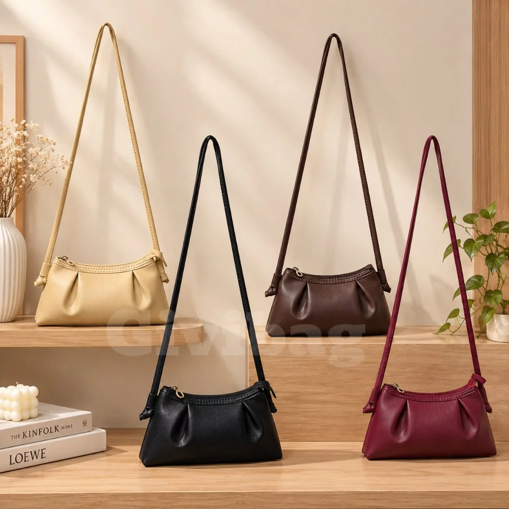 NUNA CLUTCH MINISO - Slingbag Wanita Tas Selempang dan Bahu Bahan Anyaman Tikar