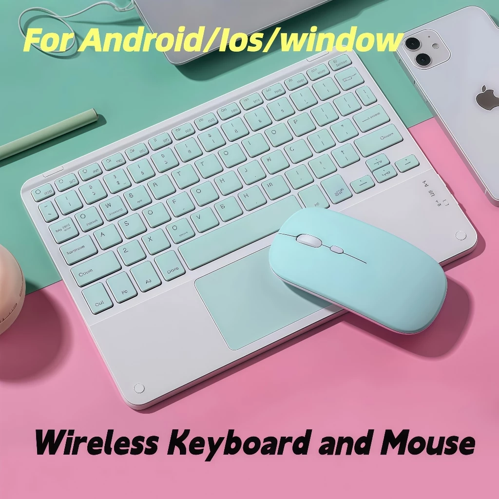 Wireless Keyboard Mini Portable with Touchpad 10 inch 3 in1 Bluetooth Keyboard Tablet For Android ipad PC Samsung Tab-iPad Samsung Xiaomi iPhone