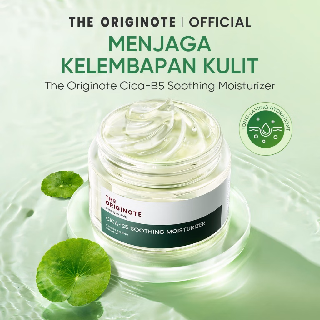The Originote Cica-B5 Soothing Moisturizer 50 ml - Moisturizer Menenangkan kulit Kemerahan