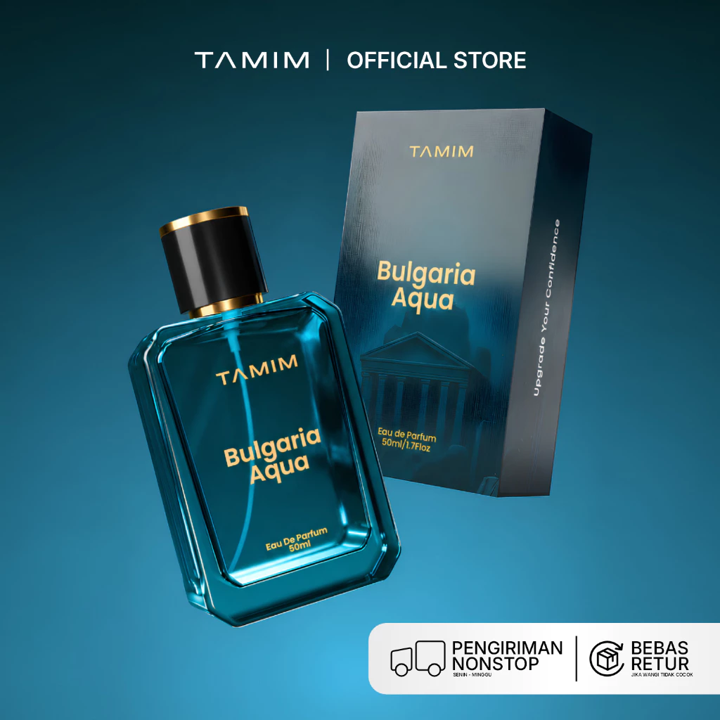 Bulgaria Aqua - Parfum Pria Wangi Tahan Lama Aroma Fresh Citrus Woody | Eau de Parfum