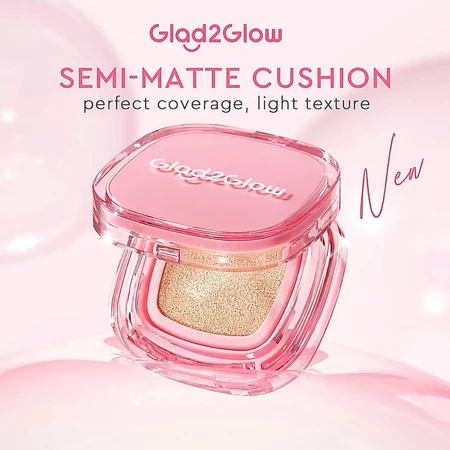 Review Review Glad2Glow Perfect Cover Cushion – Makeup Natural Tahan Lama | CariTren