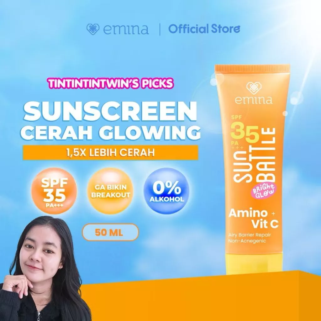 EMINA Sun Battle Bright Glow 20ml SPF 35 PA+++ 50 ml