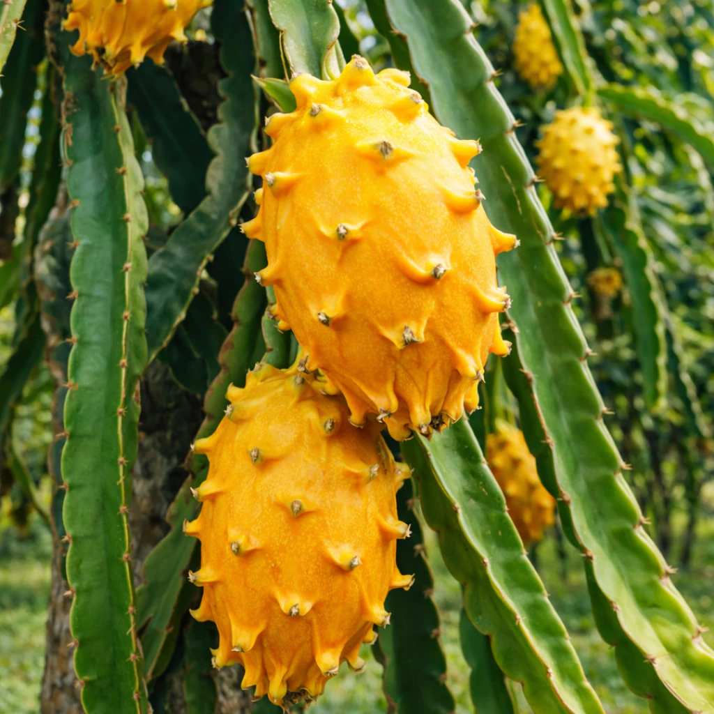 Bibit Buah Naga Kuning Berakar