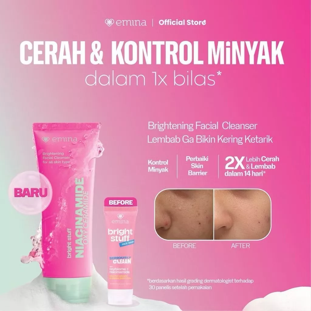 Emina Bright Stuff Face Wash (Kemasan Baru)