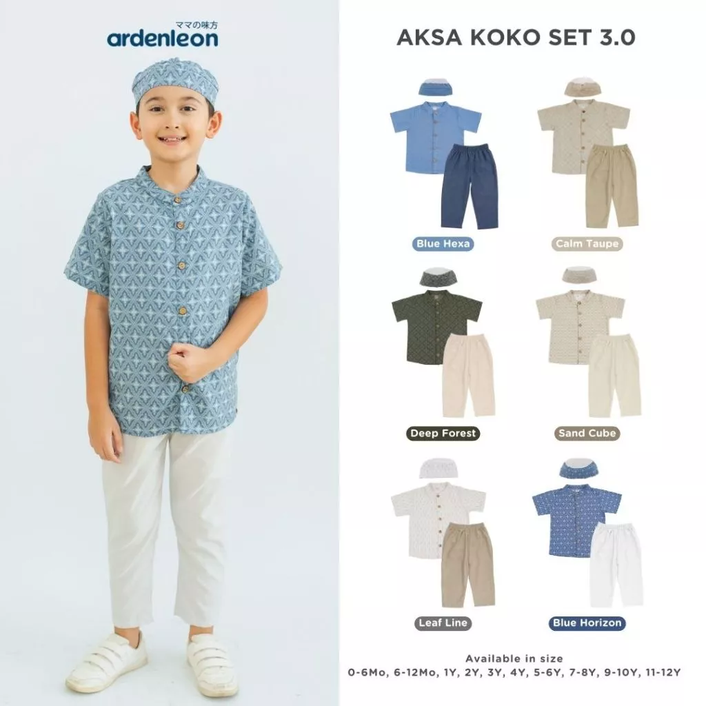 ARDENLEON Setelan Koko Anak Raya Aksa
