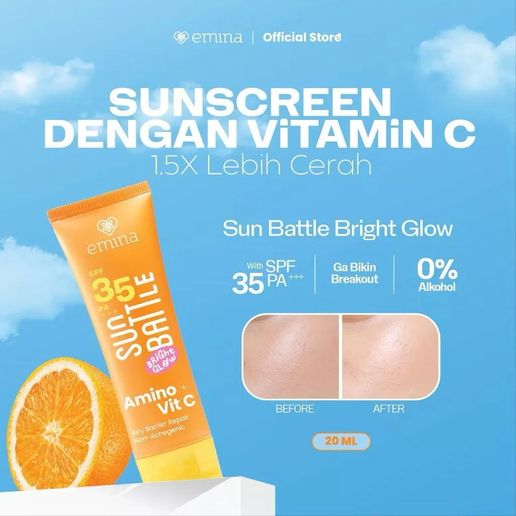 EMINA Sun Battle Bright Glow SPF 35 PA+++ 20 ML