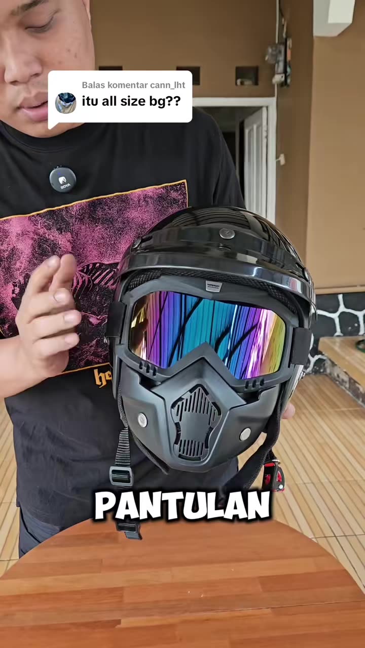 Membalas   Helm Murah Keren Dana Pelajar, Pakai Helm Ini Nyaman Banget Tidak Sakit, Kacanya Sudah Anti Uv, Pakai Helm Ini Juga Debu-Debu Tidak Akan Menempel Di Muka 😎 #helmretro #helmkeren #helmmurah