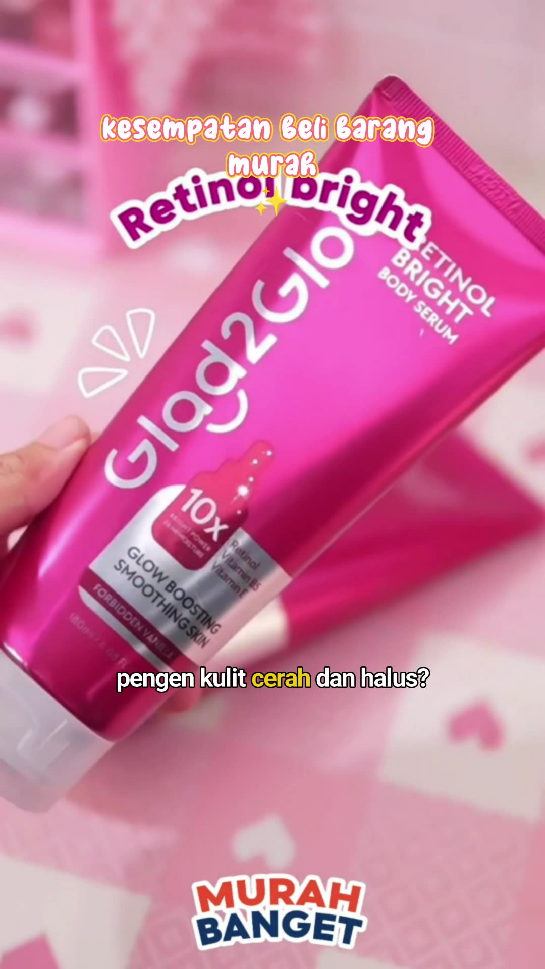glad2glow body serum #glad2glow #bodyserum #whitening #peeling #sabunmandi #lotionpemutihbpom #RacunShopee #fyp
