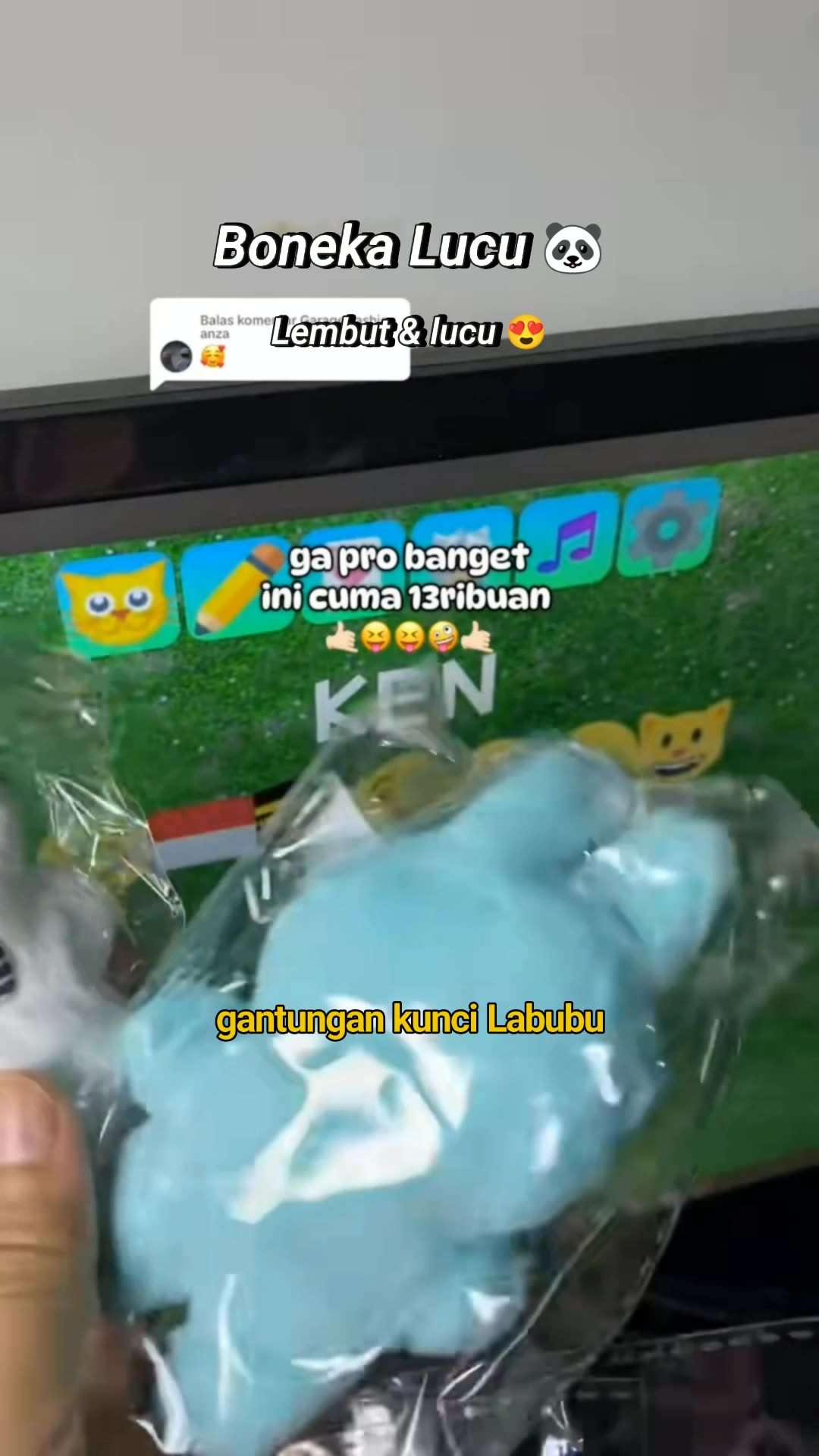 Labubu gemes #labubu #gantungantas #RacunShopee #shopeevideo #fyp #viral #murahbanget #labubumurah #labubuthemon #ganci