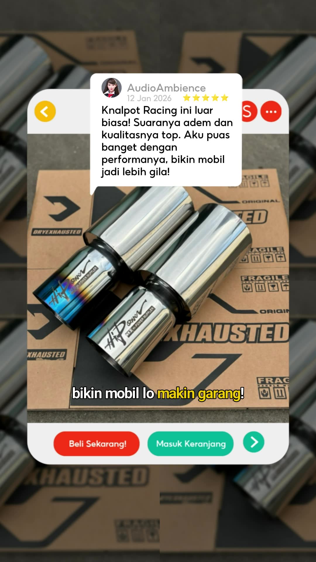 knalpot hipower full stainless #RacunShopee #SpillRacunShopee #ViralDiShopeeVideo #GakNyeselBeliIni #PejuangRupiah #hipower #hipowerracing #fyp