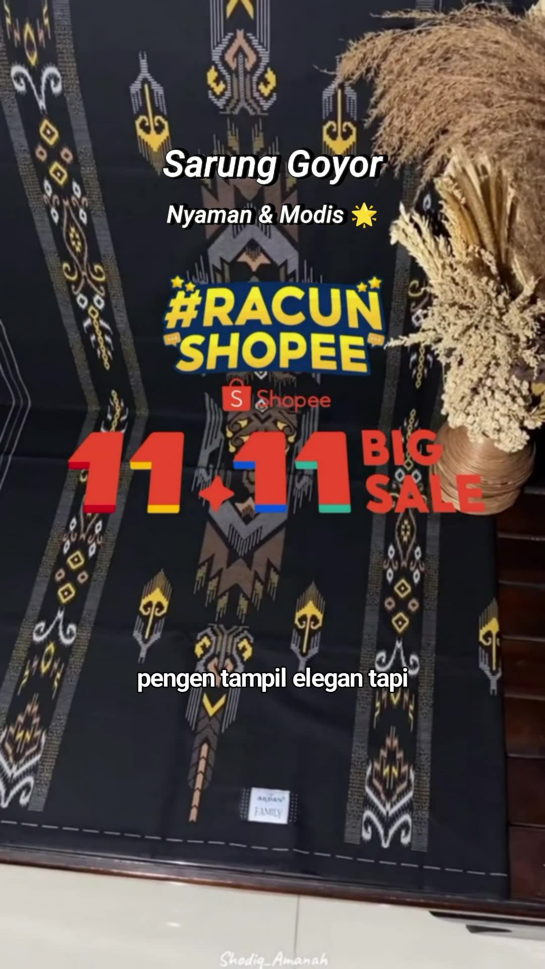 sarung goyor super motif barus #sarunggoypremium #sarunggoyor #sarungbarus #RacunShopee #SpillRacunShopee #DiskonRacunShopee #Cashback40Persen