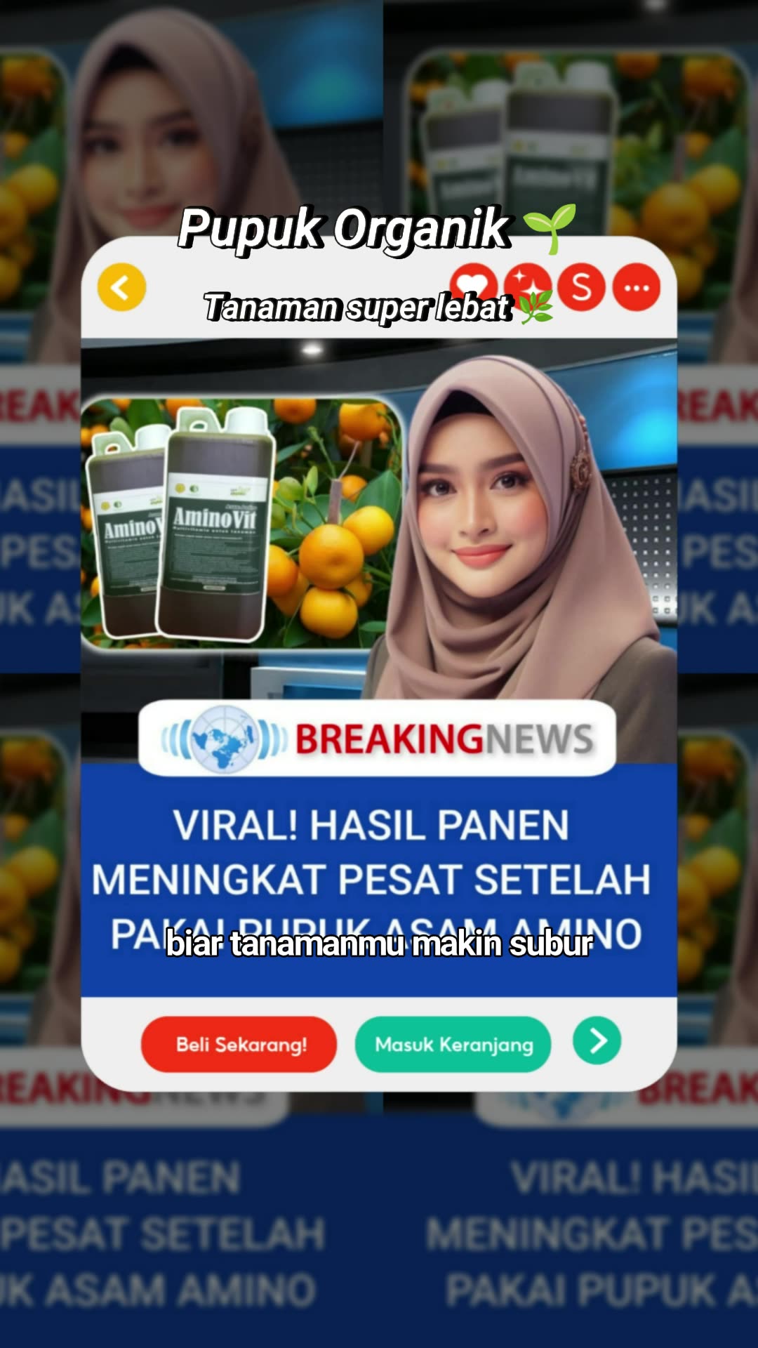 TERMURAH Pupuk Asam Amino Premium Untuk Tanaman Super Lebat 1liter #RacunShopee #cekkeranjangkuning #aminoacid #pupukhijau #pupukorganik