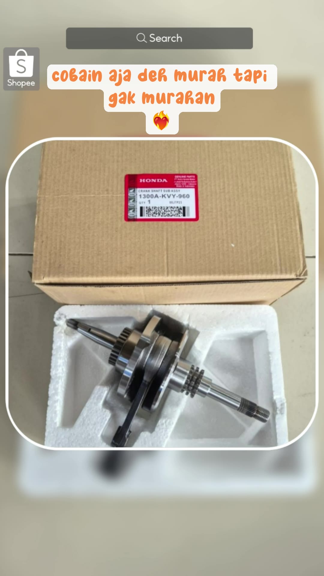 Kruk As Assy KVY KZL Honda Beat Karbu Scoopy Karbu Spacy Beat Fi Scoopy fi Spacy Fi Stater Kasar #shopeevideo #ShopeeLook #RacunShopee