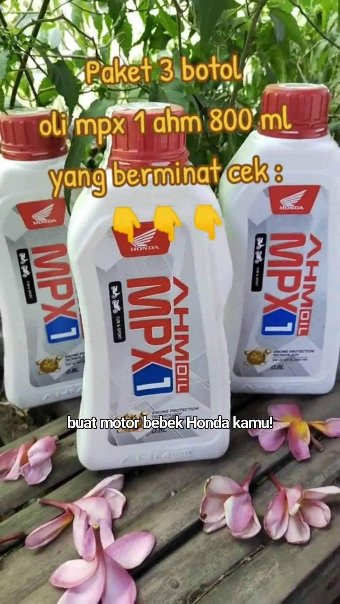 oli mpx1 honda untuk motor bebek #RacunShopee #SpillRacunShopee #ViralDiShopeeVideo #Cashback40Persen #olimotor #olimotorhonda #honda #olimpx1 #fyp