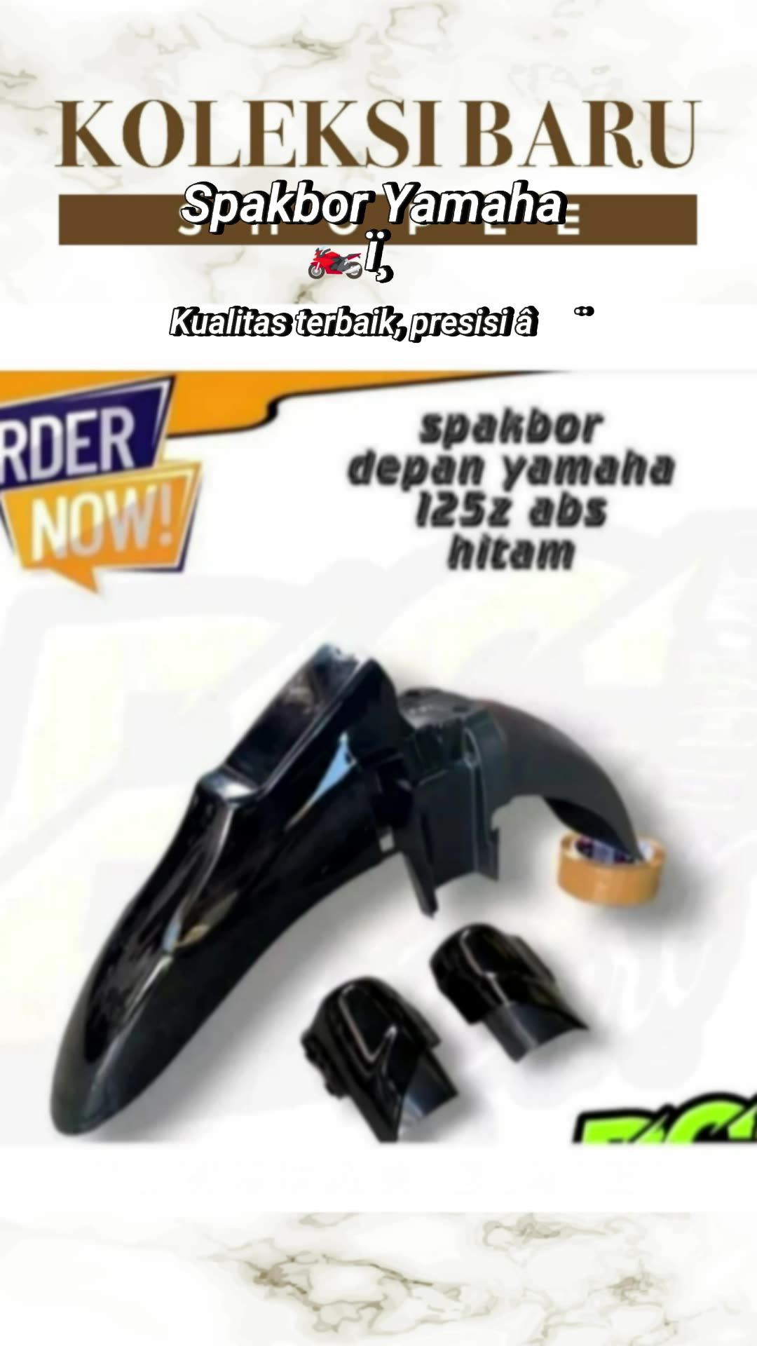 Spakbor depan Yamaha Fizr berkualitas tinggi #spakboryamahafizr #modifikasiotomotif #motorbaru #tampilanmemesona #desainmodern