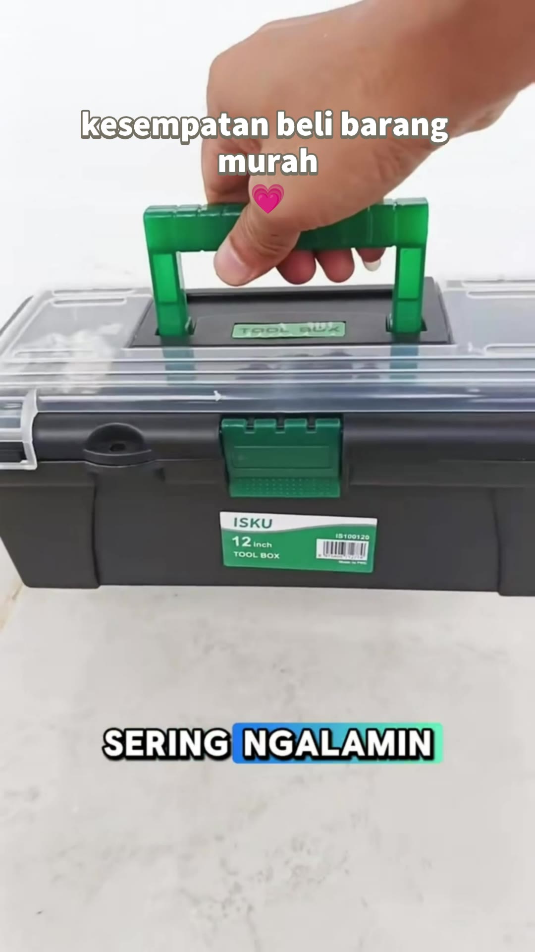 Kotak alat multifungsi ISKU yang praktis dan tahan lama #toolboxmini #alattangan #bahanpp #organisasialat #kotakperkakas