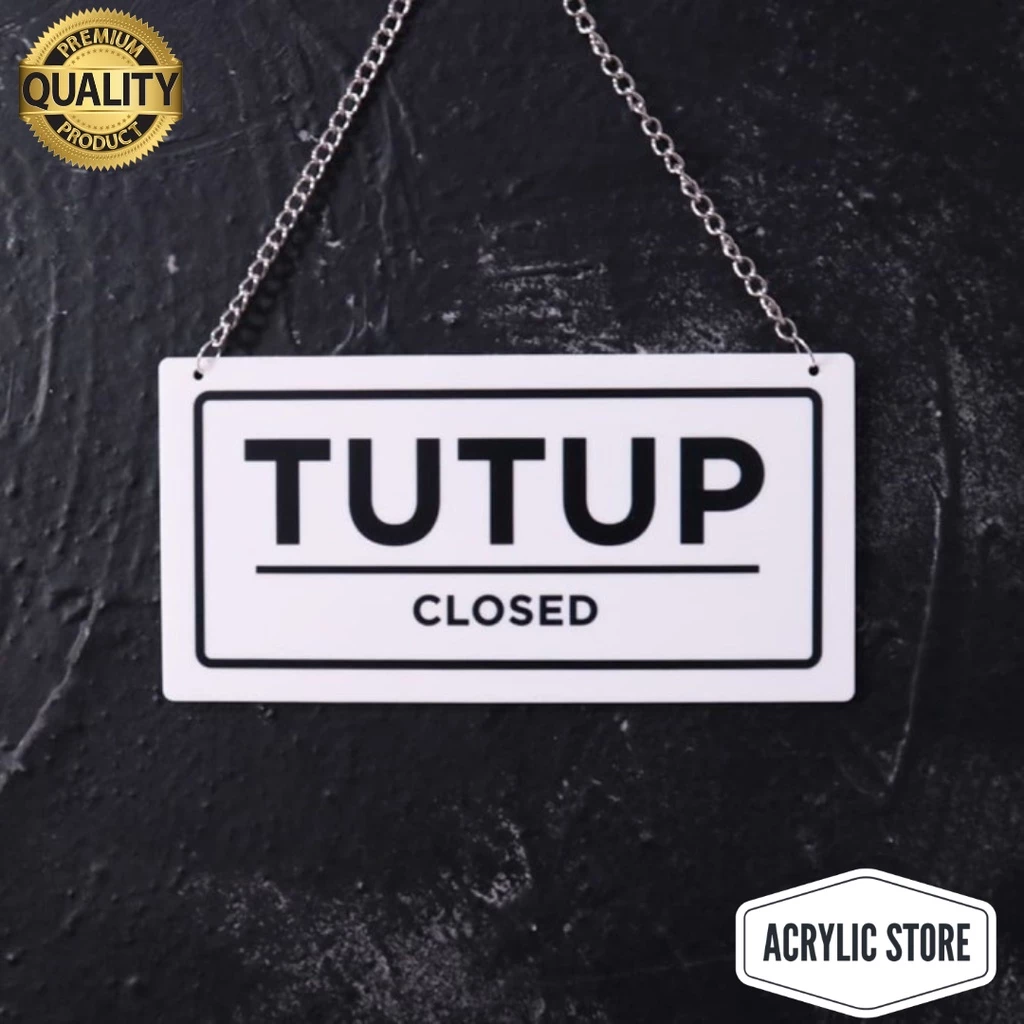 Signage Open Closed 18 x 9 cm