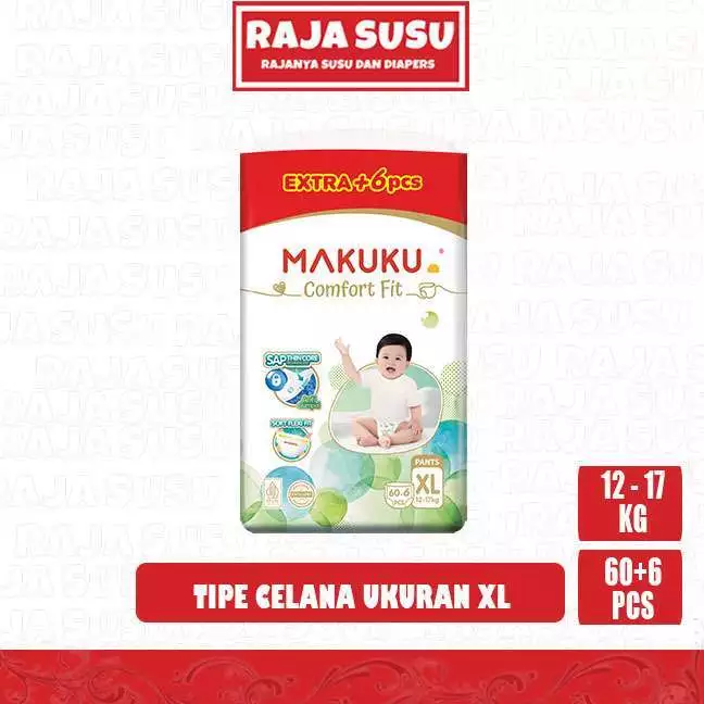 MAKUKU AIR DIAPERS COMFORT FIT PANTS XL60